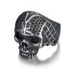 S925 Silver Ring Men's Punk Skull Halloween Theme Ring
