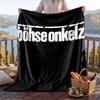 Warm Flannel Blanket Böhse Onkelz Pattern, Lightweight Comfortable Throw Blanket for Bed Sofa Use