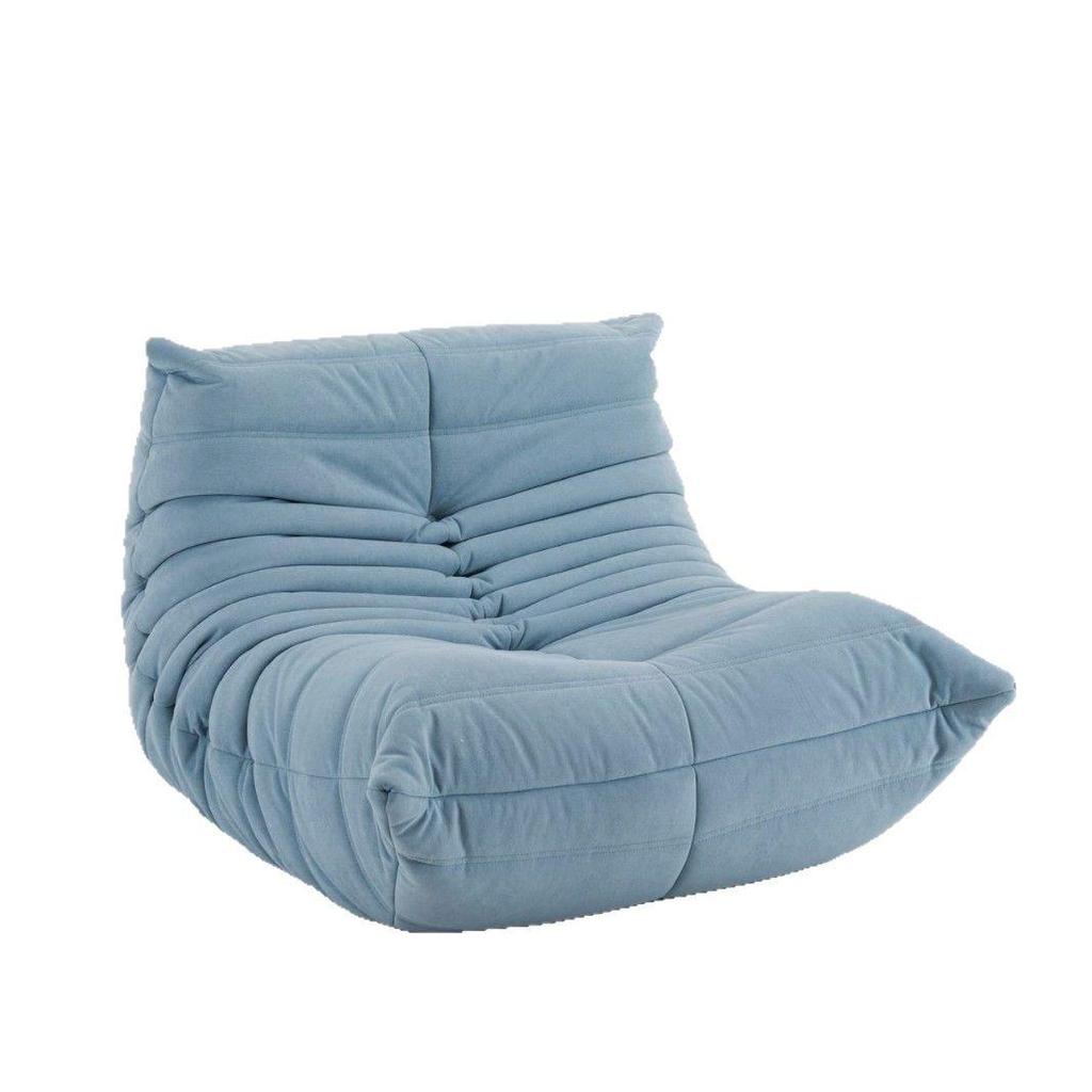 Fuzzy Caterpillar Lazy Sofa: Modern Minimalist Fabric Balcony & Bay Window Lounge Chair