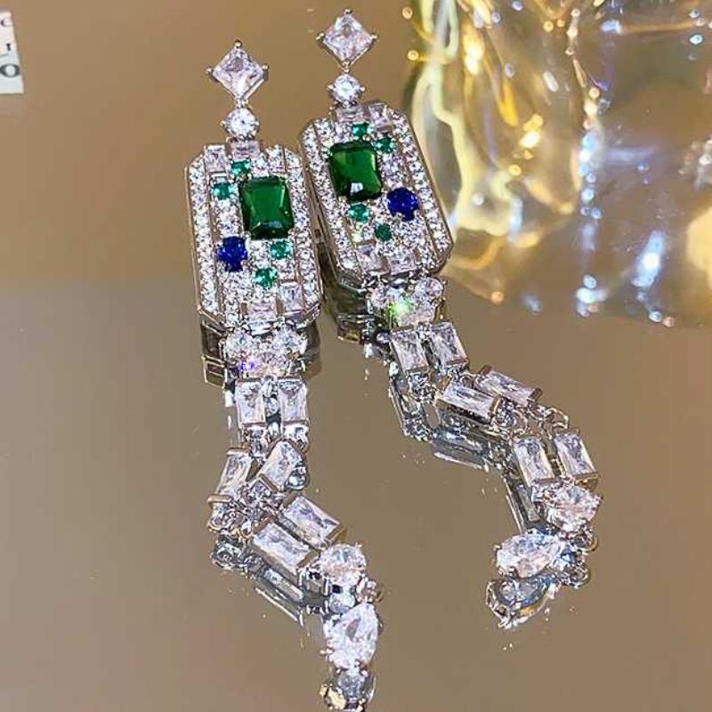 Sace Gems Классические серьги с цирконом из медного сплава для женщин, подарки на свадьбу