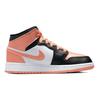 Air Jordan 1 Mid GS White Light Madder Root Kids Sneakers Black DM9077-108