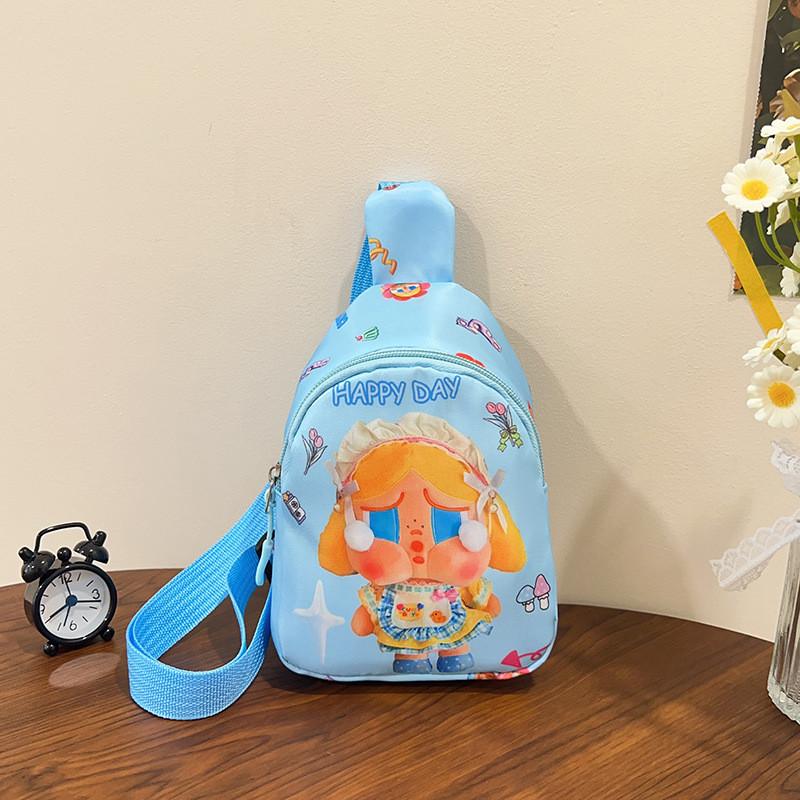 Children Casual Crybaby Cartoon Nylon Shoulder Bag Fun Pattern Outings Daycare