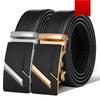 First Layer Cowhide Automatic Buckle for Men's New Belt Casual Business Middle Aged and Young Trousers Belt