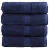 VidaXL Superior Quality Guest Towels 4 Pcs, Bath Sheets, Hand Towels, Face Towel Bathroom, Blue 137255