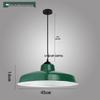Vintage Military Green Outdoor Curved Pole Street Light, Waterproof Industrial-Style Lampshade for Doorway or Farmhouse Wall