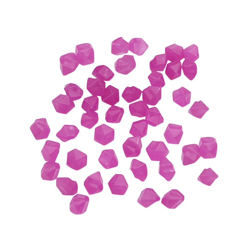 Упаковка из 100 цветных светящихся камней, ромбы, светящиеся камни, уличный декор, тротуар, сад, аквариум, бассейн