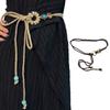 Handmade Bohemian Knot Waist Rope for Women Multi-type Ladies Dress Waist Belt Fashion Female Waist Rope Accessories