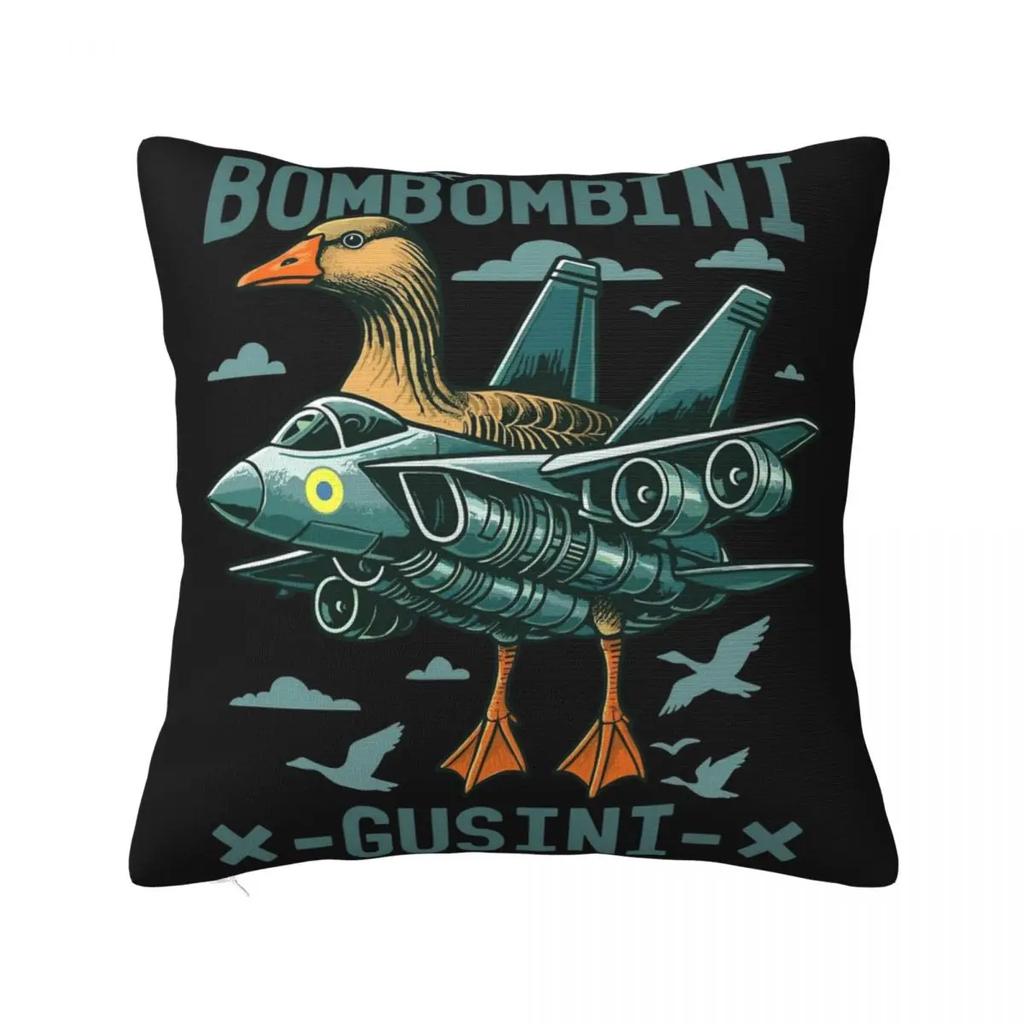 Мем про отмирание мозга Итальянский Отмирание мозга Тунг Тунг Тунг Саху Наволочка Подушка Полиэстер Наволочка Морден Для дивана Автомобиля Домашний декор