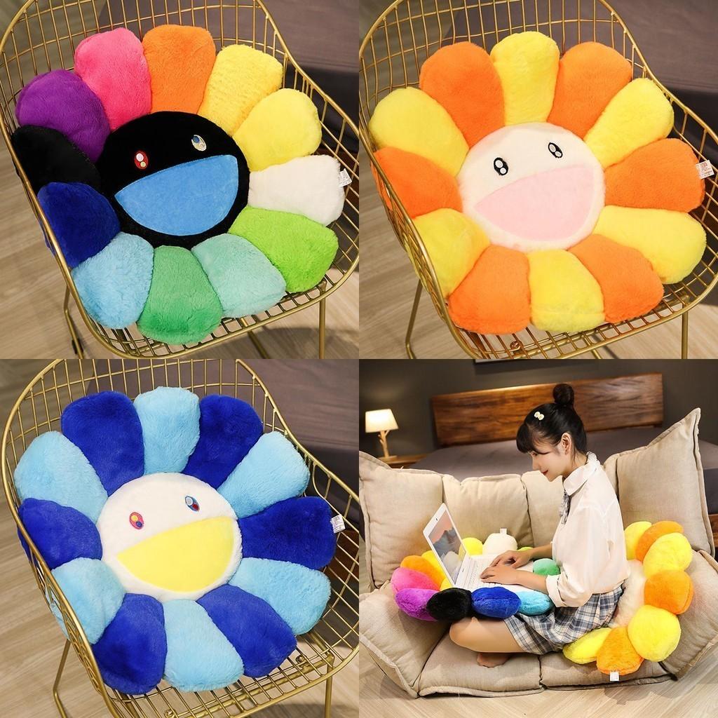 Joyful Takashi Murakami Rainbow Flower Pillow Plush Colorful Stuffed Toy Ideal For Gifting