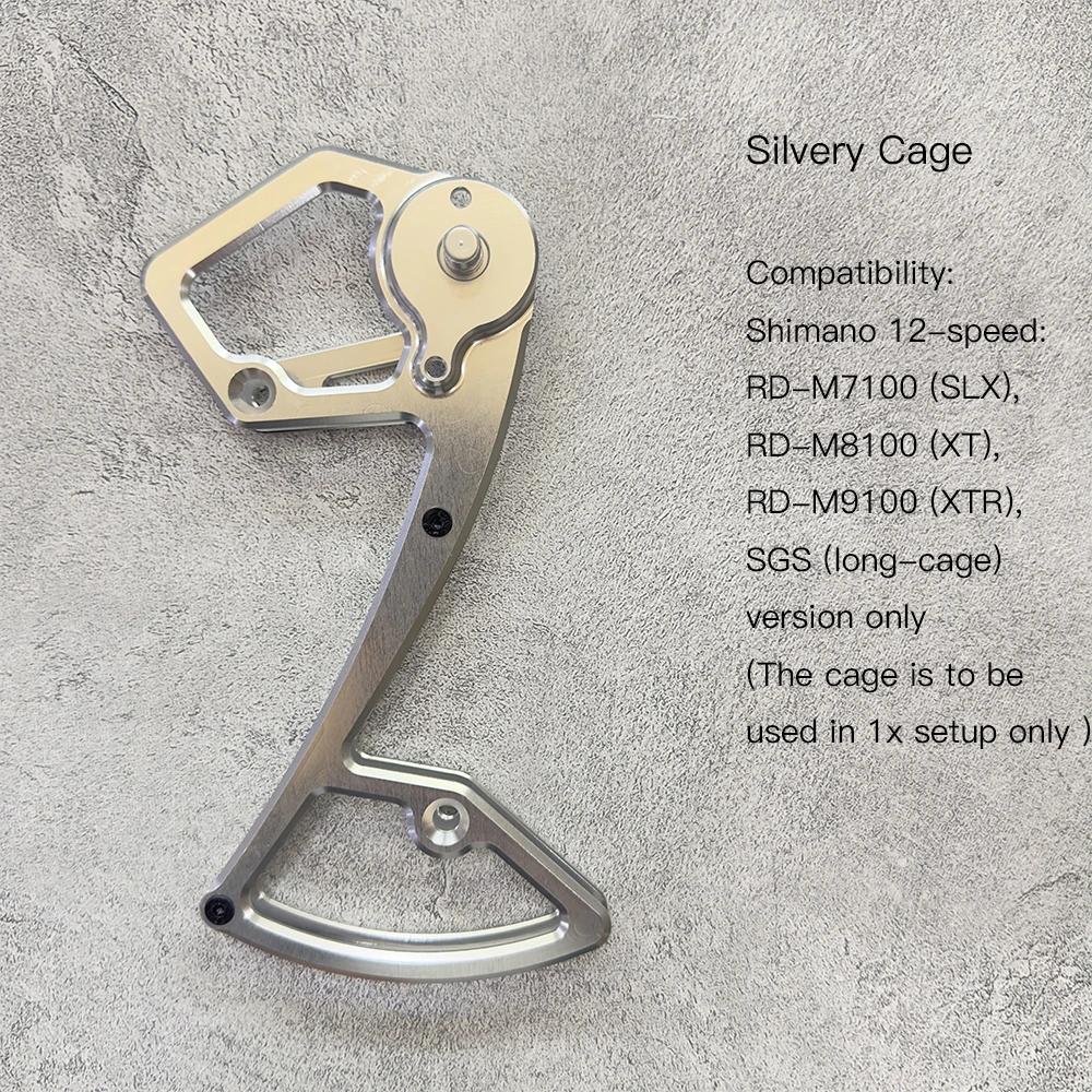 Mtb Rear Derailleur Cage Pulley Wheels for Shimano 12 speed Derailleur Oversized Bearing For SLX XT XTR M7100 M8100 M9100 SGS