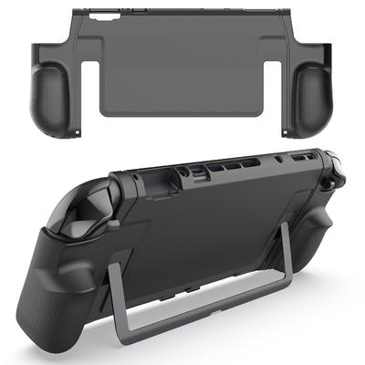 Прозрачный ТПУ чехол для Switch 2 Защитный чехол Противоударный чехол-накладка для NS Switch 2 Эргономичная ручка-держатель Чехол-накладка с подставкой