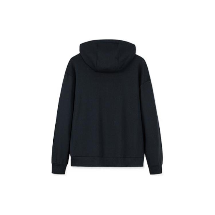 ANTA Life Collection Sweatshirts Unisex Black Hooded Moderate Cardigan 952238719-4
