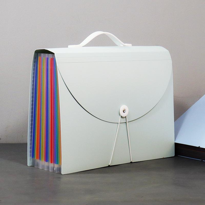 Портативная многослойная папка-гармошка формата А4 - Большая вместимость для офиса и студентов