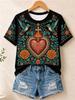 2026 Spring Summer Unisexs Halloween Shortsleeve Tshirt Ghost And Pumpkin Print Crewneck Top Fashionable Unisexs Tshirt