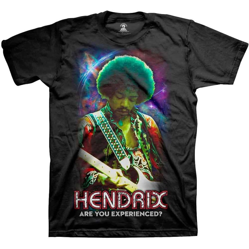 Jimi Hendrix Cosmic T-Shirt Black New