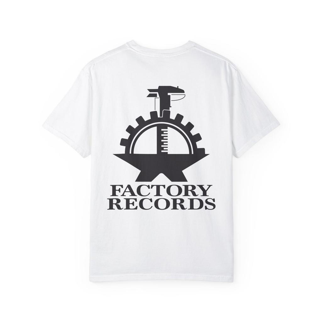 Factory Records T shirt/Factory Records/Record label T shirt/Music T shirt/Music Gift/Joy Division/New Order/Hacienda nightclub/retro/throwback