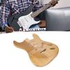 Asixxsix Unfinished Guitar Body, Walnut Wood Electric Guitar Body/Barrel Replacement Part, Unfinished Electric Guitar Body/Barrel, Blank Guitar Barrel