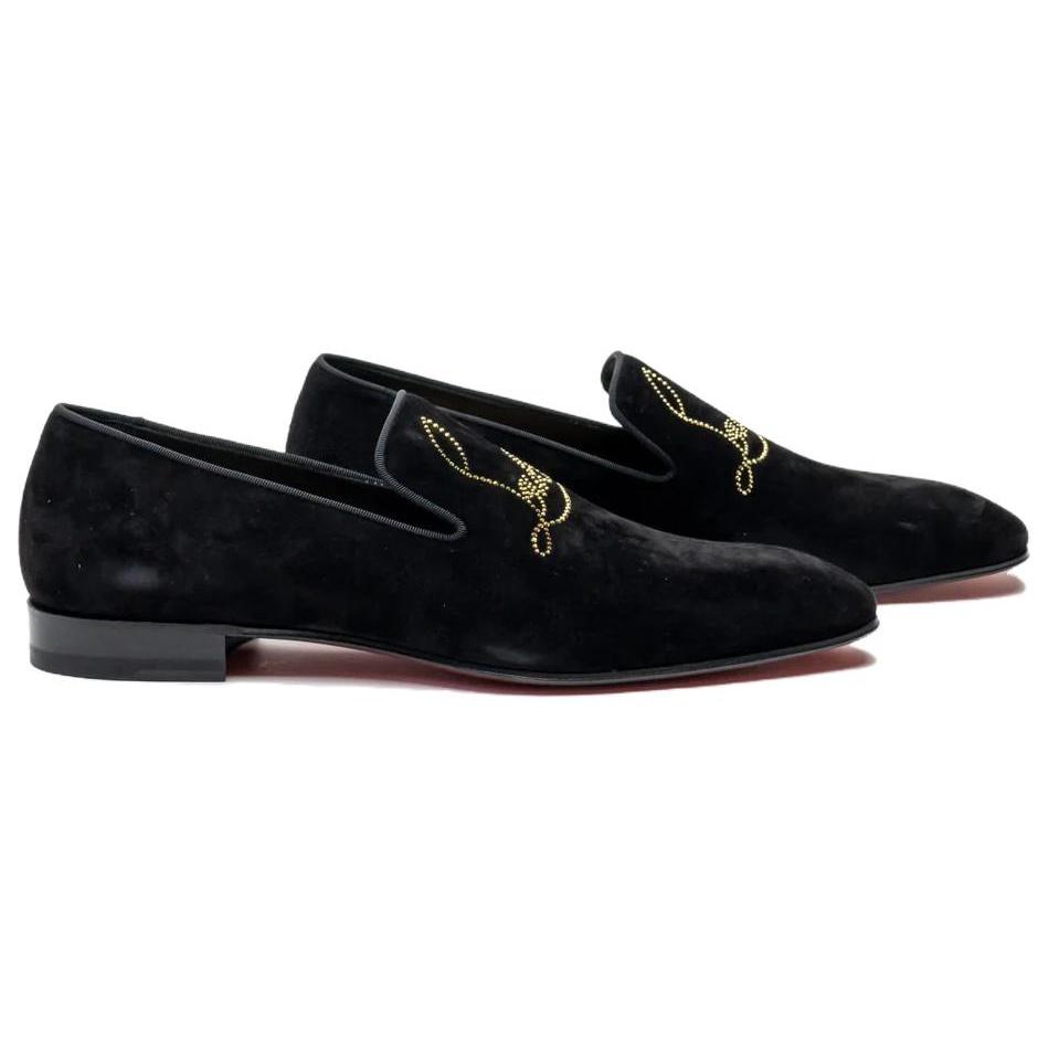 Christian Louboutin Appliqué-logo Suede Loafers Men's 3220225B653