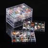 72 Grids Fossil Storage Box Gemstone Organizer  For Gemstone Fragments Geological Samples