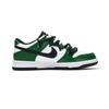 Nike Кроссовки Dunk из износостойкого материала, низкие, для скейтборда, унисекс, черные с зеленым, HF5441-100(Команда970-)