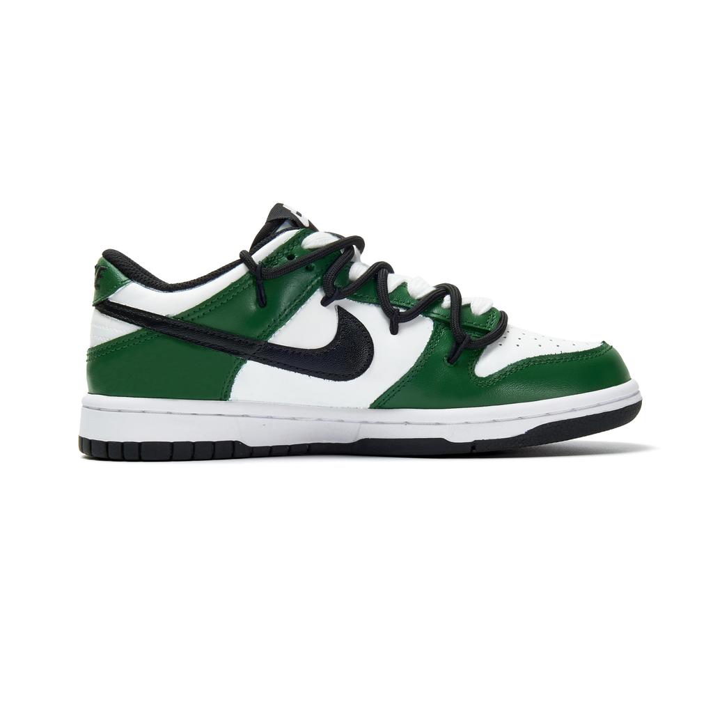 Nike Кроссовки Dunk из износостойкого материала, низкие, для скейтборда, унисекс, черные с зеленым, HF5441-100(Команда970-)