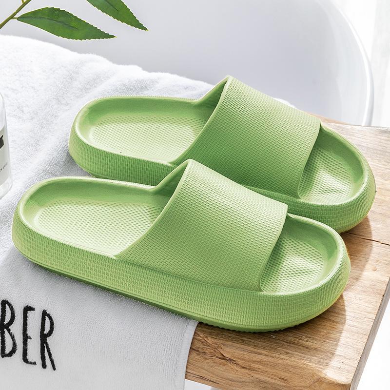 Тапочки для дома из ЭВА, односложные, на платформе, парные тапочки, простые, нескользящие, для ванной комнаты, банные туфли