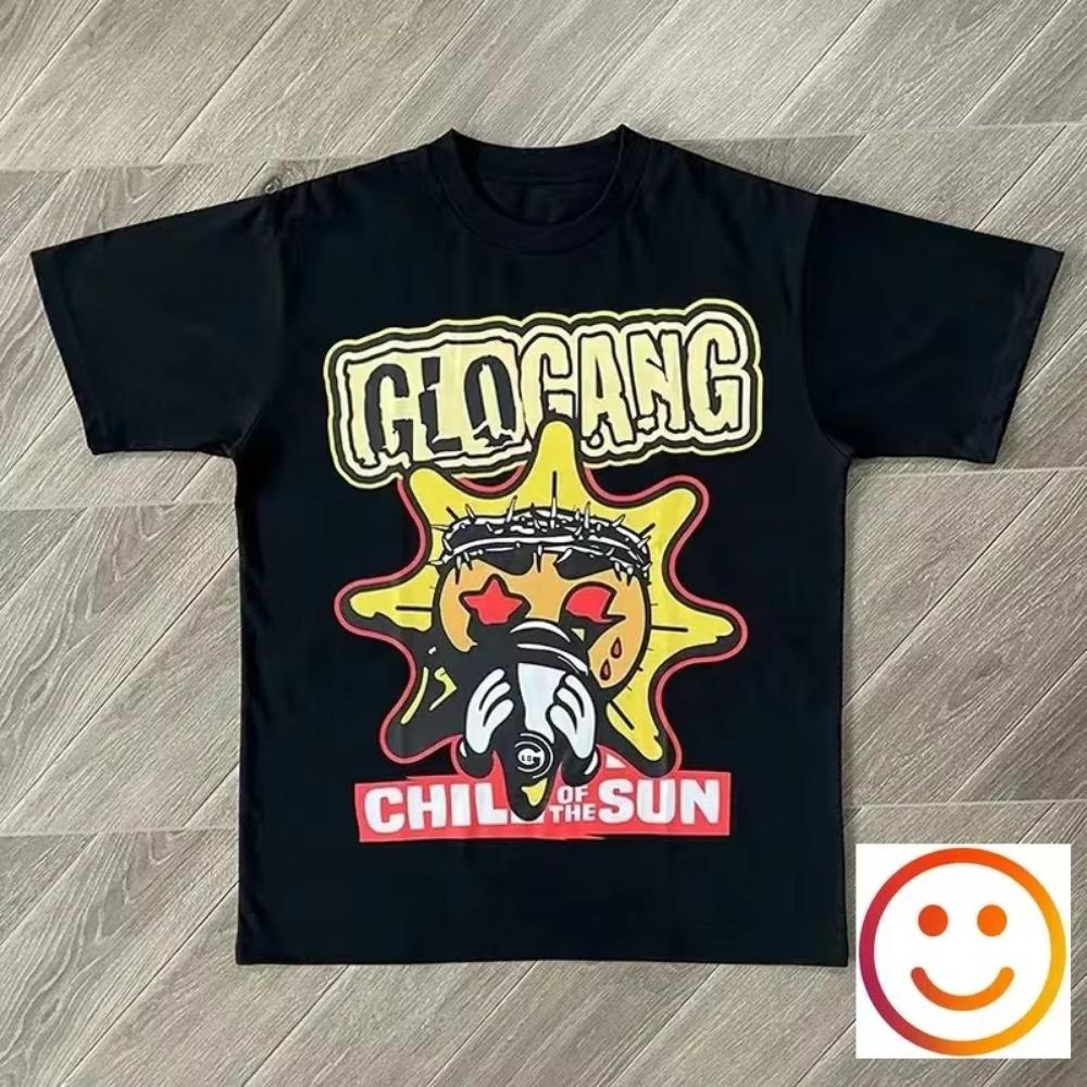 2024 Glo Gang Glo Gang Boyz Worldwide Tee для мужчин и женщин, высококачественная уличная хип-хоп-граффити-готическая футболка