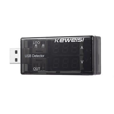 USB-вольтметр, тестер тока, напряжения и мощности с двойным цифровым дисплеем, вольт-амперметр для телефонов Android и iPhone.
