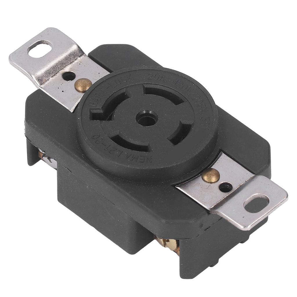 Flush Mounting Locking Receptacle Industrial 5 Hole US Style 20A 120208V NEMA L21?20