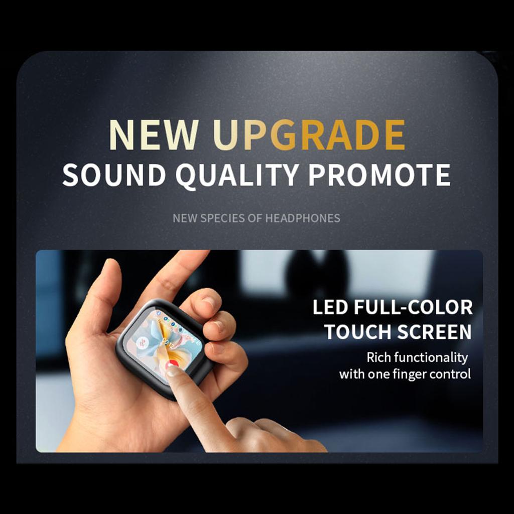 Полноцветный сенсорный экран Наушники с шумоподавлением ANC Наушники с переводом на 134 языка Внутриканальные беспроводные Bluetooth-наушники с шумоподавлением