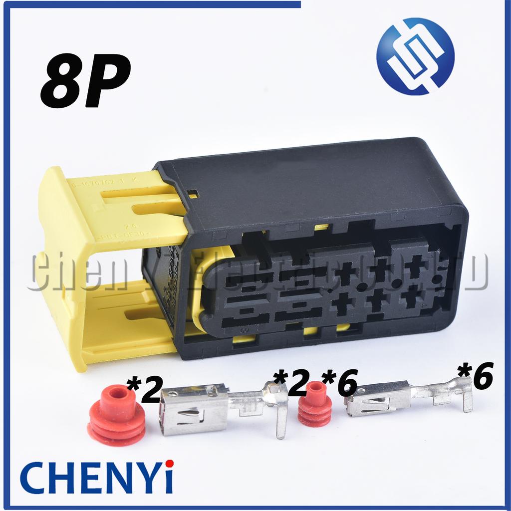 8 Pin female Automotive waterproof connector Plug Wiring Socket Shell Sheath 1-2299782-1 0-1670760-1 0-1670762-1 with Pins