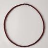 KODO Bead Collar Necklace(Matte Garnet)