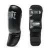 LEONE 1947 Martial Arts Kickboxing MMA Shin Junior Size Size PT135J Guards, [SMART JUNIOR], 100% EVA, Padded, M/Black, [Authentic]