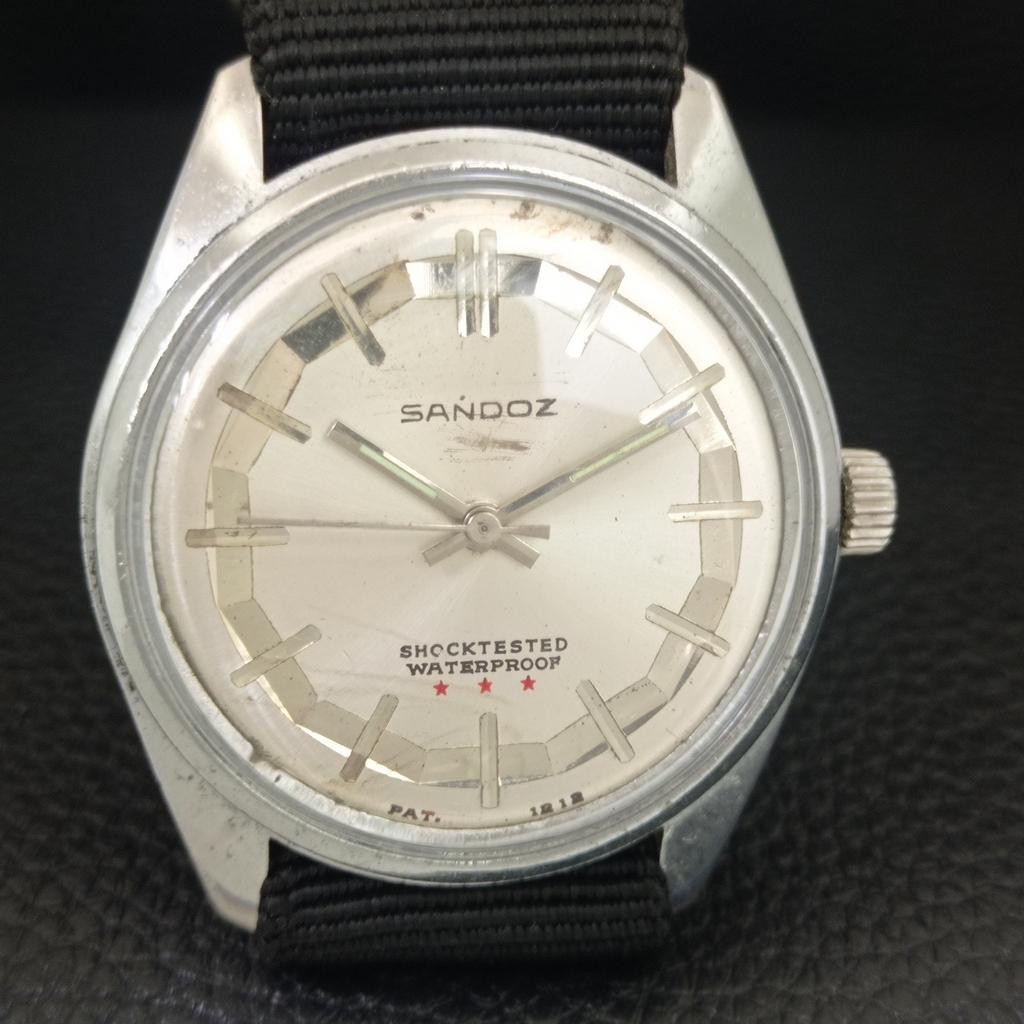 ВИНТАЖНЫЕ ШВЕЙЦАРСКИЕ МУЖСКИЕ ЧАСЫ SANDOZ С РУЧНЫМ ЗАВОДОМ, ВОССТАНОВЛЕННЫЕ a704658-1