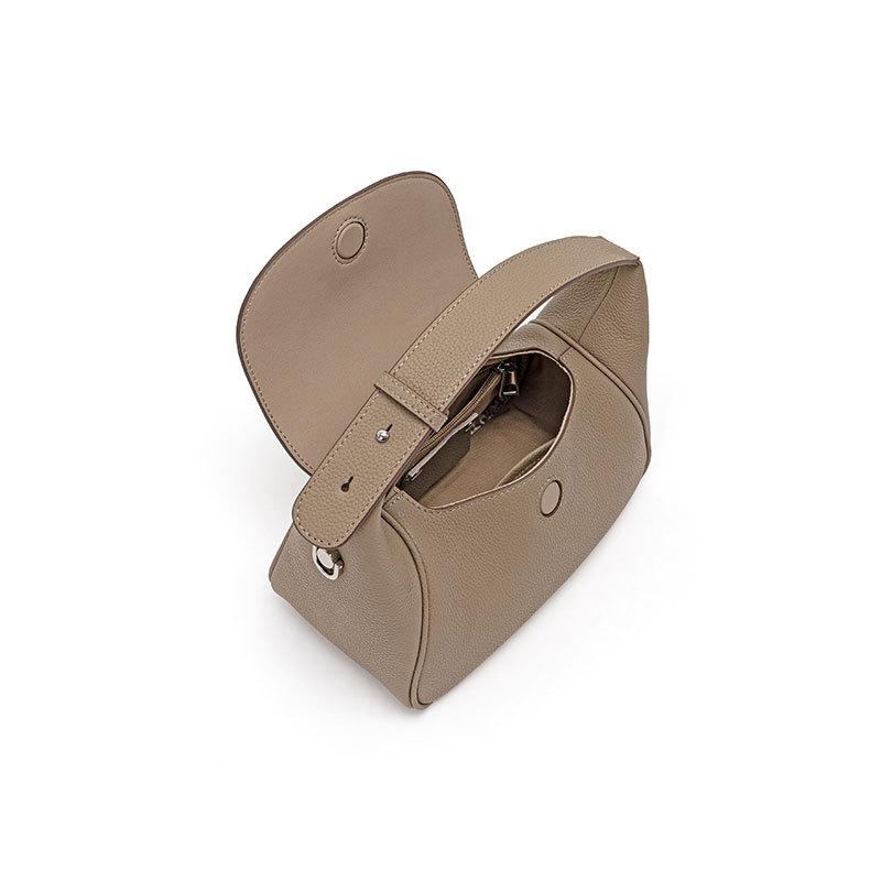 Сумка с нишевым дизайном из воловьей кожи, сумка для тостов, новая минималистичная кожаная женская сумка, сумка через плечо на одно плечо