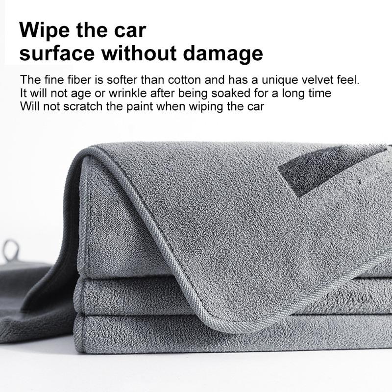 Car Microfiber Soft Wash Towel Drying Auto Body Towels Double Side Plush Thicken Rags Absorbent Care Cleaning Cloths