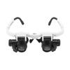 Увеличительные очки с креплением на голову 8X 15X 23X с кронштейном Hands Free и 2 светодиодными лампами для часов