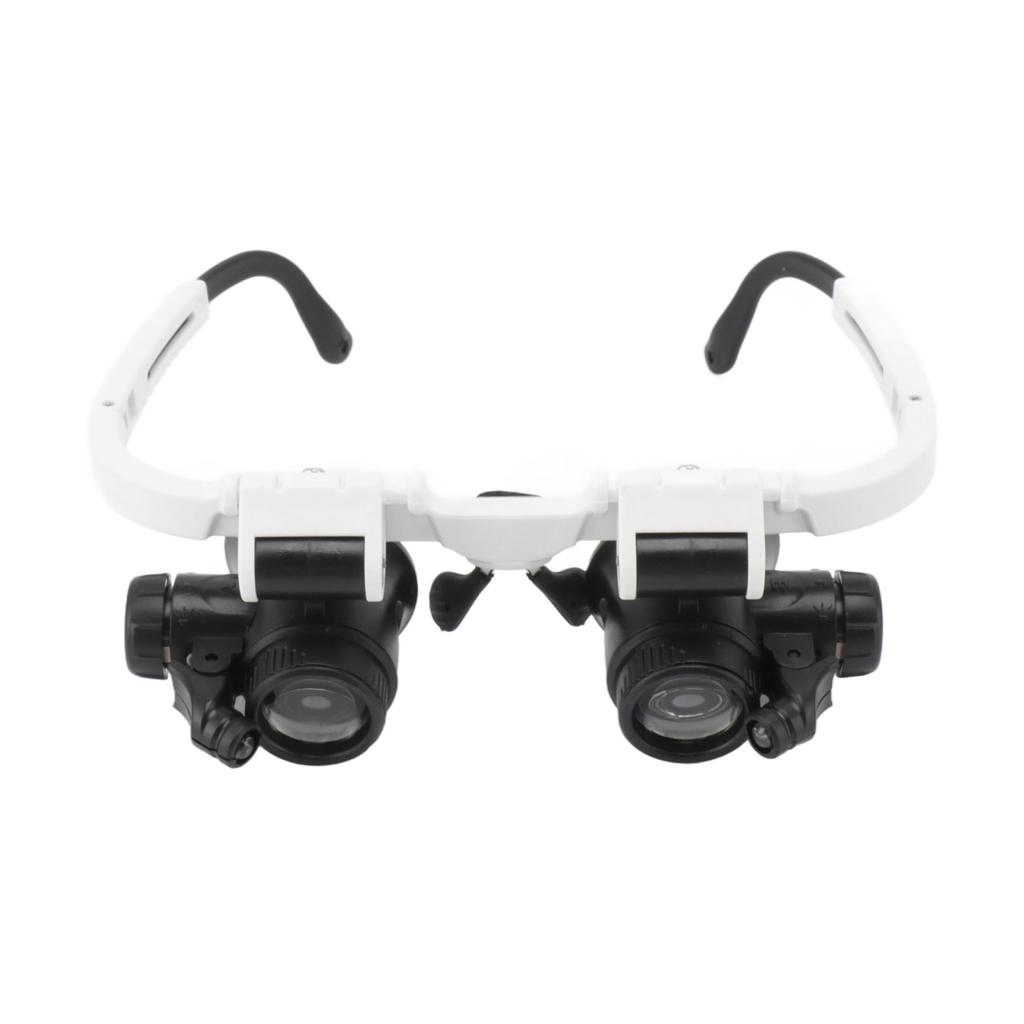 Увеличительные очки с креплением на голову 8X 15X 23X с кронштейном Hands Free и 2 светодиодными лампами для часов