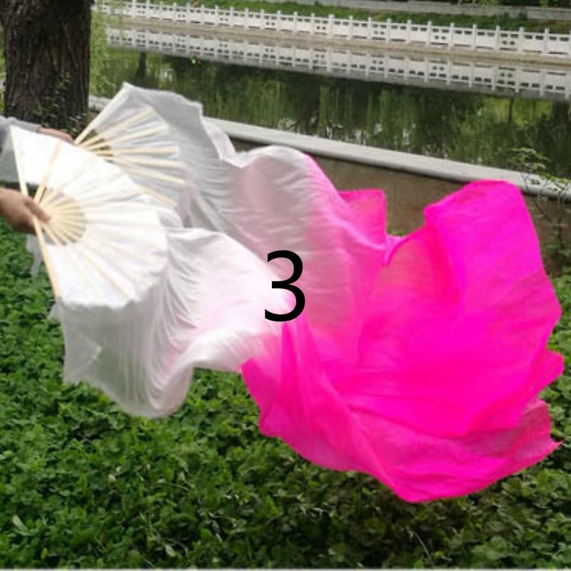 9 цветов бамбуковый длинный веер ручной работы красочный танец живота танец шелковая вуаль костюм