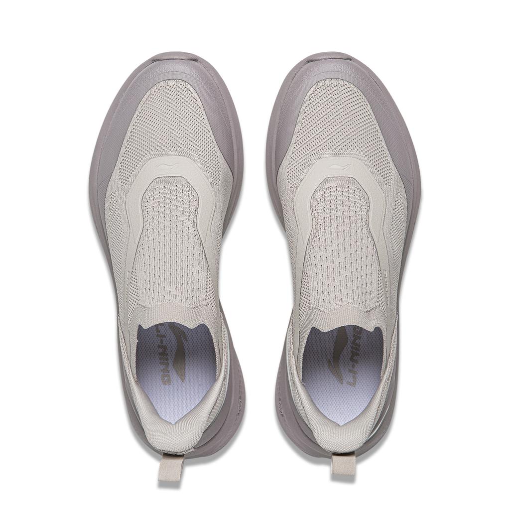 Li Ning Cloud Yi Слипоны Устойчивые к истиранию Дышащие Амортизирующие Нескользящие Низкие Повседневная Обувь Мужская Серая AGLW055-4