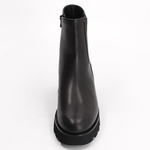 Ru Fashion Boots Tank Sole Side Gore Short Boots 2842 Black [Lanvin Bleu]