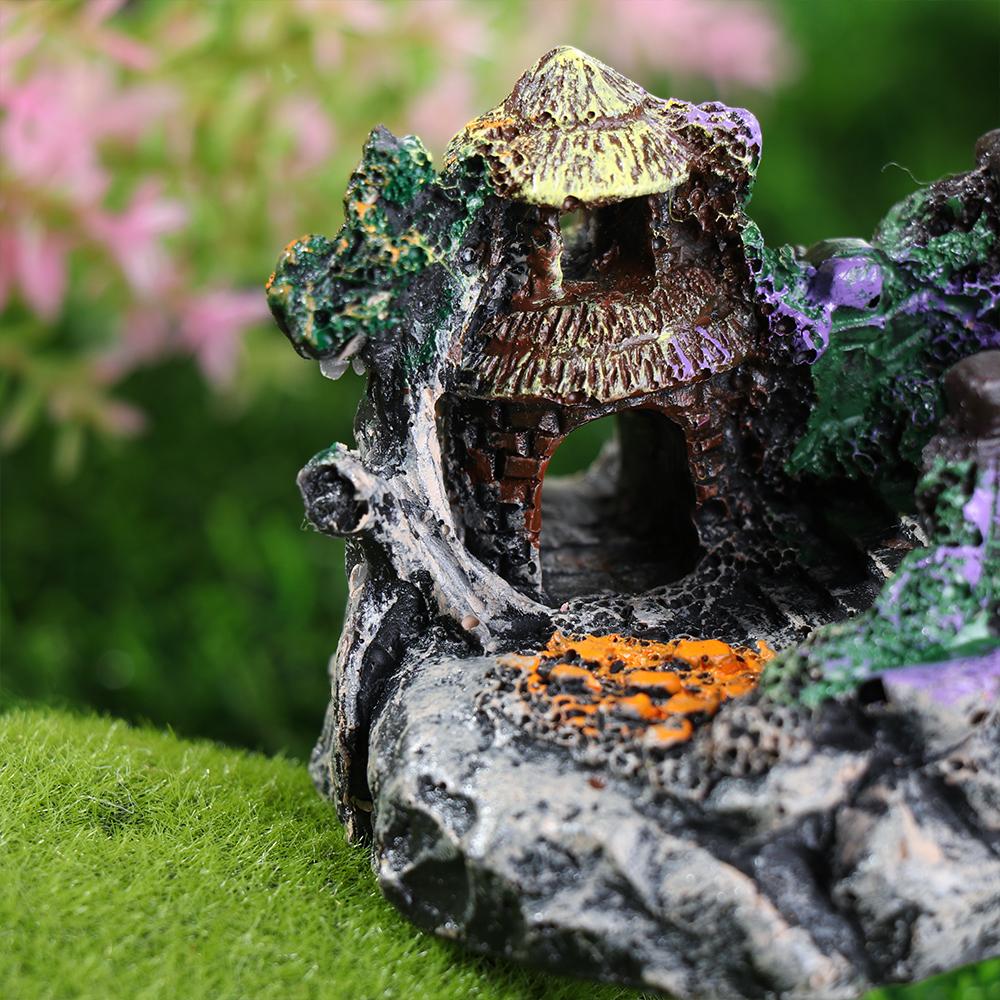 Pet Supplies Artificial Bridge Rockery Fake Landscaping Fish Tank Ornament Resin Aquarium Ornaments