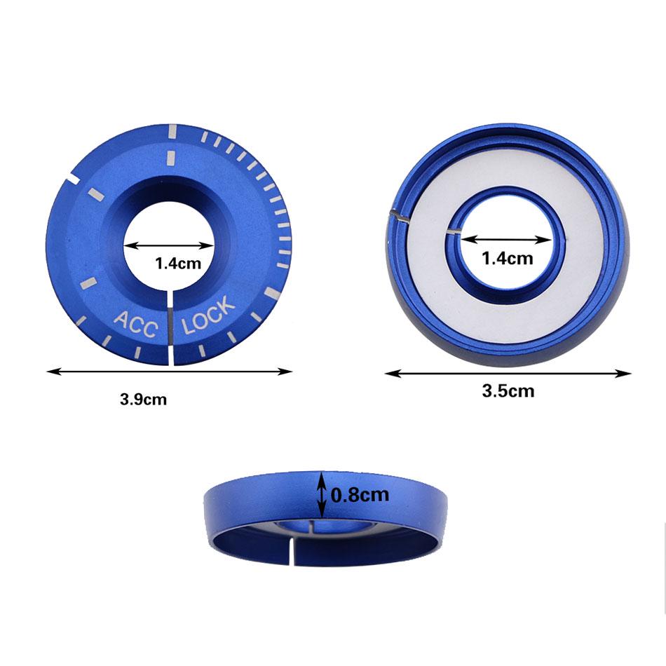 Алюминиевый сплав автомобиля брелок зажигания кольцо накладка чехол для Vw Passat Bora POLO GOLF 5 6 Jetta MK5 MK6 CC Tiguan Touran