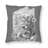 Bruna Alpina Mucca Cows Square Pillowcase Polyester Linen Velvet Printed Zip Decorative Pillow Case Home Cushion Case