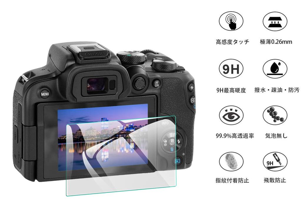 EternalStars Camera Screen Protector with 9H Full for Canon EOS R10 3-Piece Hardness, Coverage,