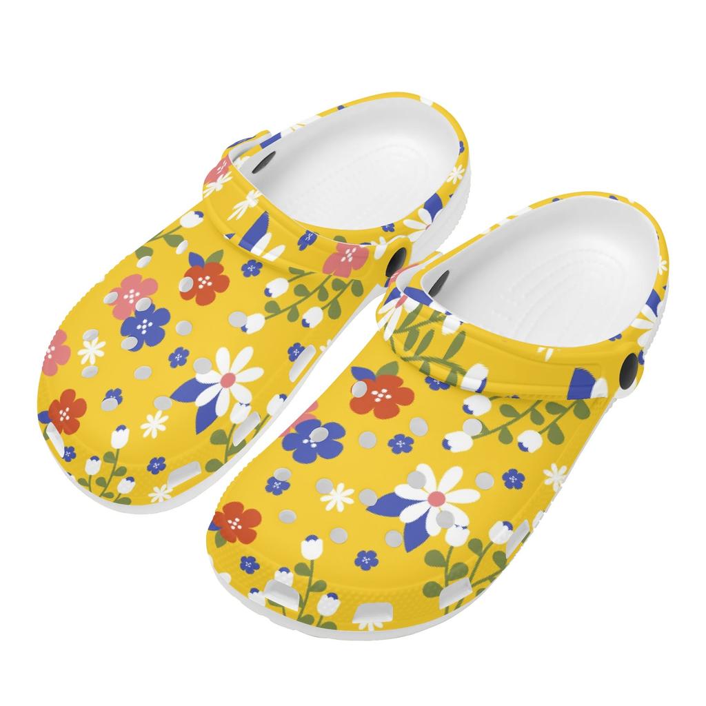 Cartoon Printed EVA Clogs Unisex Ventilated Breathable Slip On Summer Sandals Casual Shoes Soft Sole Daily Walking Leisure Wear