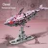 Электрические строительные блоки «Розовый дельфин»: Совместимо с Lego Technic, Модель животного повышенной сложности для мальчиков и девочек.