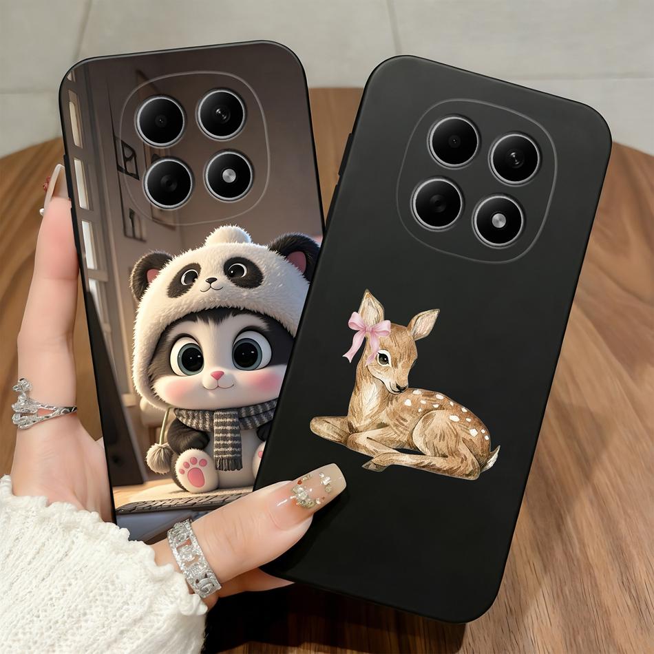 Милые кошки Чехол Для Poco M8 Pro 5G Чехол для телефона Мягкий Защитный Черный Funda Для Poco M 8 M8Pro Ультратонкий Прочный Задние крышки Capa
