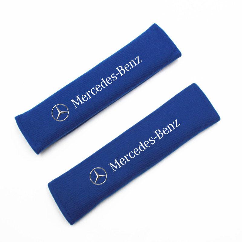2Pcs Car Seat Belt Safety Belt Shoulder Cover For Mercedes Benz AMG W204 W205 W203 W211 W212 W213 W201 W210 W124 W126 W140