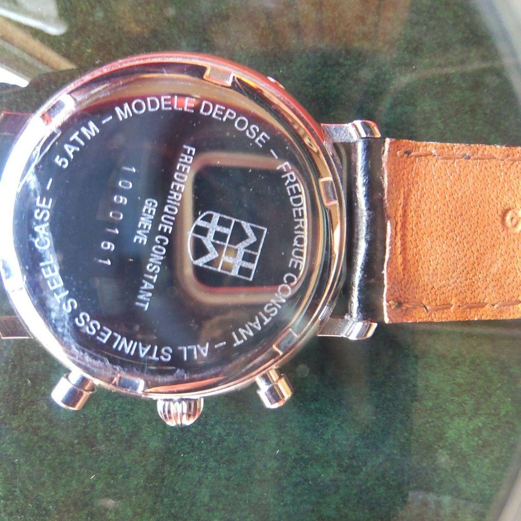 Б/у часы Frederique Constant Business Timer с фазами луны, в рабочем состоянии